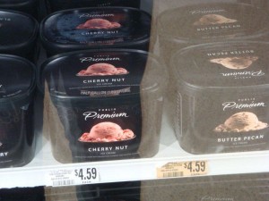 Cartons of Publix Premium ice cream